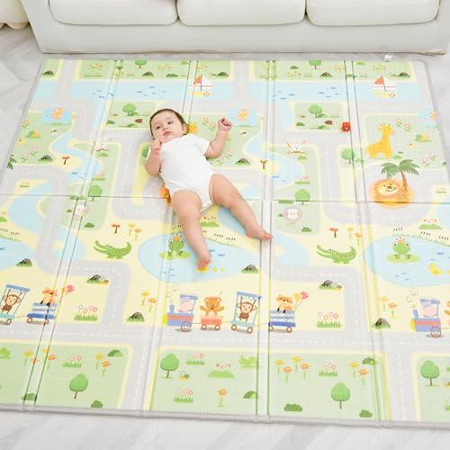 SUPERBE BEBE Tappeto Gioco Bimbi Reversibile