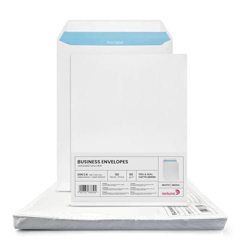 Netuno Buste a Sacco Bianche C4 con Strip Adesivo