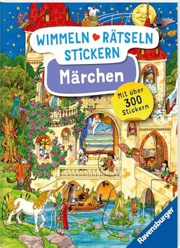 Ravensburger Wimmeln, Rätseln, Stickern: Märchen - Stickerbuch
