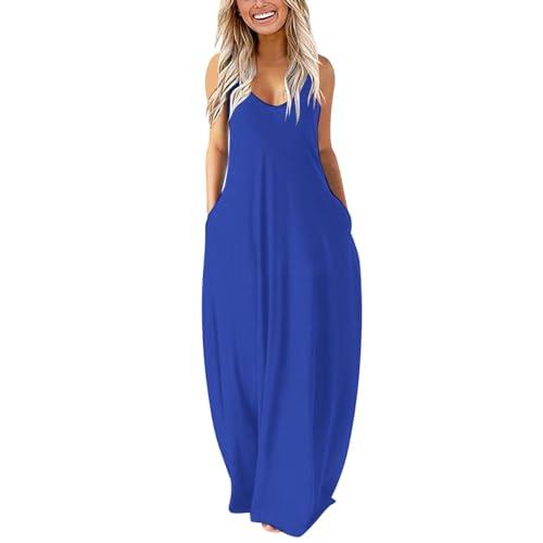 Abito da donna elegante La gonna lunga patchwork da donna con scollo rotondo e maniche lunghe è alla moda e confortevole abito Bonprix da donna, Blu, S