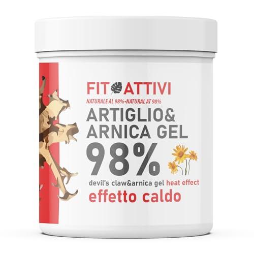 Artiglio del Diavolo Gel Forte e Arnica per Cavalli Uso Umano Effetto Caldo 550 ml - FITOATTIVI NATURA E BENESSERE