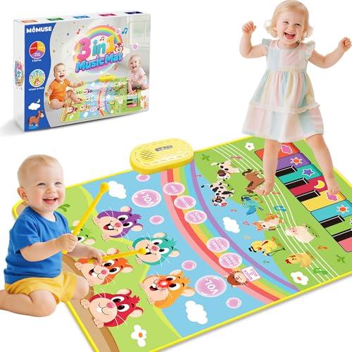 MOMUSE Tappeto Musicale Interattivo 3 in 1 per Bambini: Divertimento, Apprendimento e Sviluppo Sensoriale