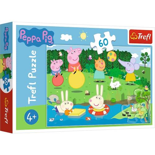 Trefl Puzzle Peppa Pig 60 Pezzi - Divertimento Estivo per Bambini
