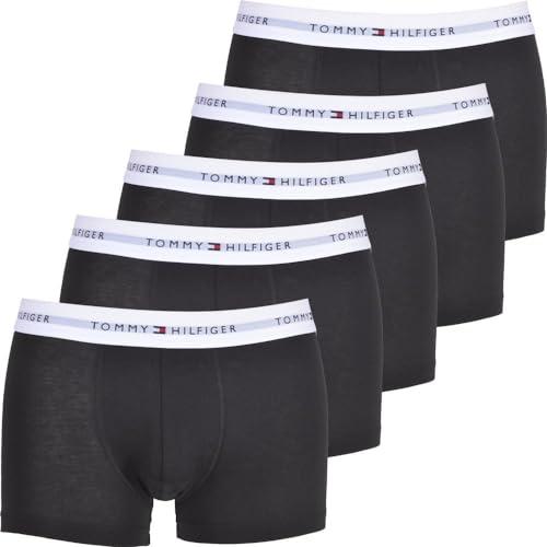 Tommy Hilfiger Pantaloncini Boxer Uomo Confezione da 5 Cotone Elasticizzato, Multicolore (Black/Black/Black/Black/Black), L