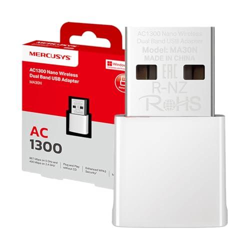 Adattatore WiFi USB Mercusys TP-Link MA30N AC1300 Dual Band