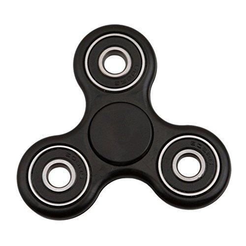 Toyland Fidget Spinner Nero con Anelli Neri
