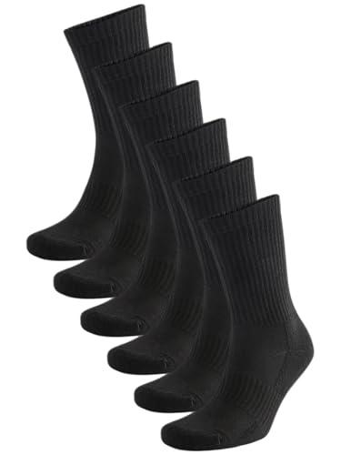 NEXT Confezione da 6 paia di calzini sportivi basic Nero 39-42.5