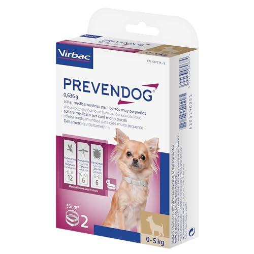 Virbac PREVENDOG 35 CM - Collare Antipulci e Antizecche per Cani Piccoli e Medi