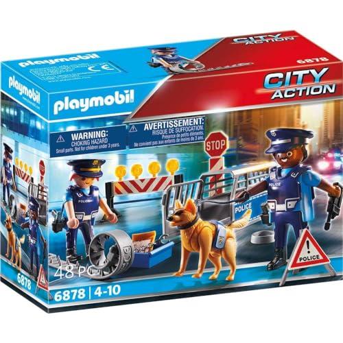 PLAYMOBIL - Blocco Stradale della Polizia - 6878