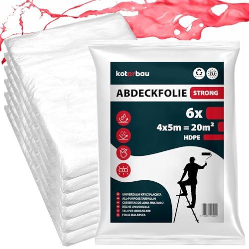 KOTARBAU Set da 6 Teli Protettivi Multiuso 4x5m