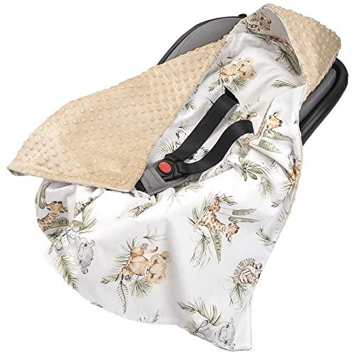 Medi Partners Coperta Neonato Ovetto Sacco Passeggino Safari Beige
