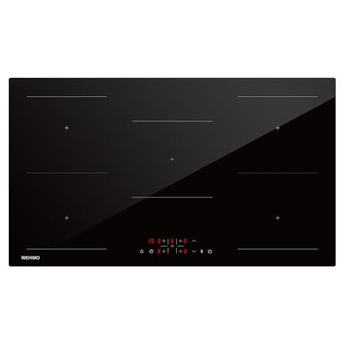 WEHIMO Piano Cottura a Induzione 5 Fuochi - 90cm, Potenza e Sicurezza in Cucina