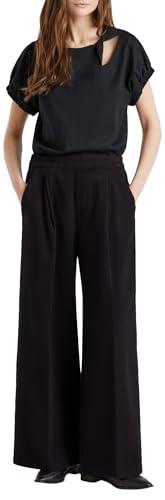 United Colors of Benetton Pantalone Palazzo in Denim Nero