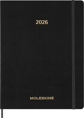 Moleskine Agenda Settimanale Verticale 15 Mesi 2025-2026 XXL Nera