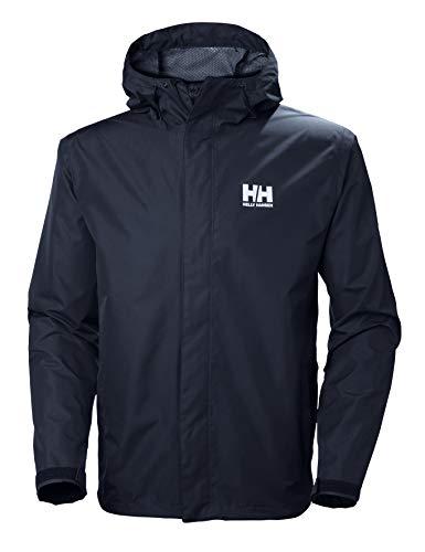 Helly Hansen Seven J Jacket Uomo, Blu Navy, L – Giacca Impermeabile Multiuso