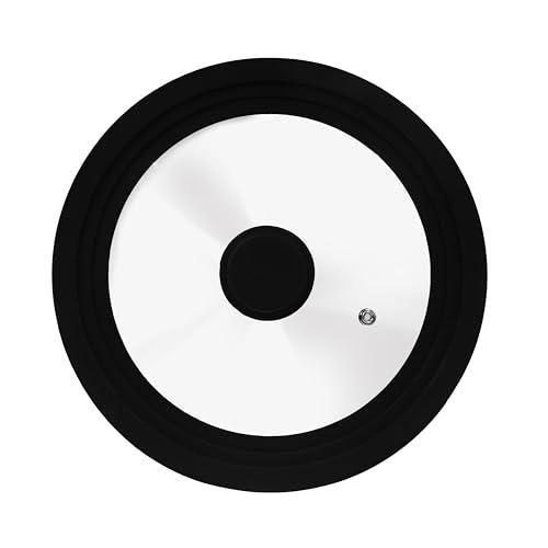 Coperchio Universale Zanetti in Vetro con Bordo in Silicone per Pentole e Padelle 22-26 cm