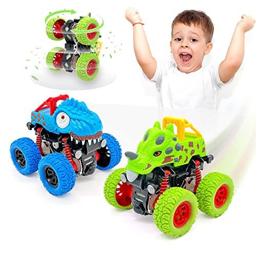 AESTEMON Cars Macchinine Monster Truck Dinosauri - Set da 2