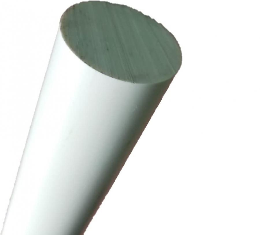 Barra Tonda in PVC Bianco - Varie Misure