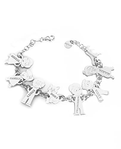 Bracciale Famiglia Personalizzato 8 Componenti