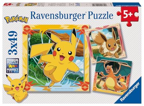 Ravensburger - Puzzle Pokémon 3x49 Pezzi