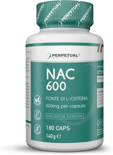 NAC - 180 Capsule: Integratore di N-Acetilcisteina per Benessere Respiratorio, Epatoprotettivo e Supporto Sportivo