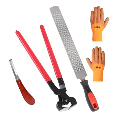 LALAGO Set di 4 Strumenti Professionali per la Cura degli Zoccoli