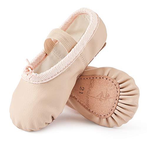 Scarpette da Danza Classica in Pelle Beige - Comfort e Stile per Ogni Ballerina