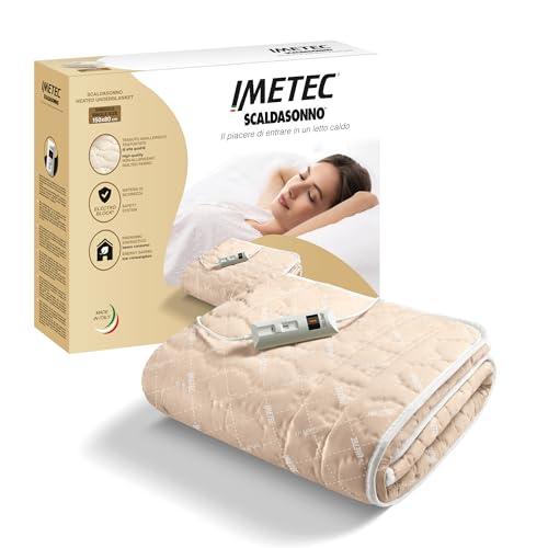 Imetec Scaldasonno Comfort, 50% Lana e Merino, Singolo 150x80 cm, Made in Italy, 2 temperature