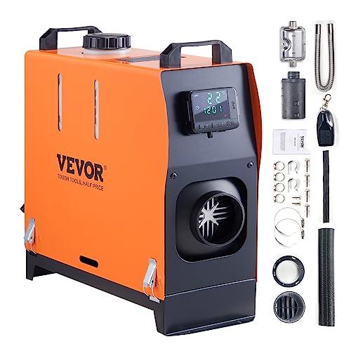 VEVOR Riscaldatore d'Aria Diesel Portatile all-in-One 12V 5-8KW 0,16-0,52 L/h per Auto Camion Camper Riscaldatore d'Aria Diesel da Parcheggio 8℃-36 ℃ Regolabile 15-20 m² Telecomando LCD Serbatoio 5L