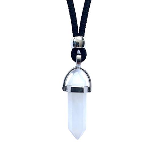 Ciondolo Punta di Freccia in Quarzo Argentato - Amuleto Energetico Unisex