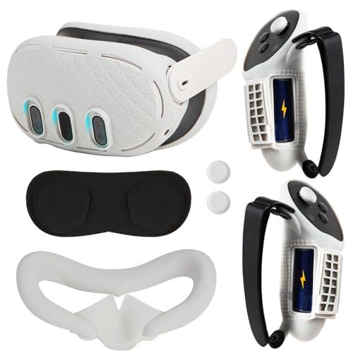 VR Accessories Set per Oculus/Meta Quest 3 (Grigio)