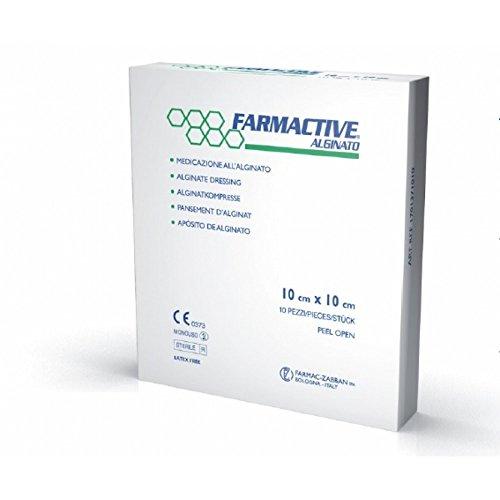 Farmactive Alginato Medicazione Sterile 10x10 cm - 10 Pezzi