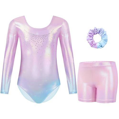 Gogokids Completo Ginnastica Bambina 3 Pezzi: Body, Pantaloncini e Fascia