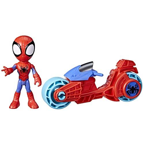 Hasbro Marvel Spidey e i Suoi Fantastici Amici Action Figure di Spidey con Motocicletta