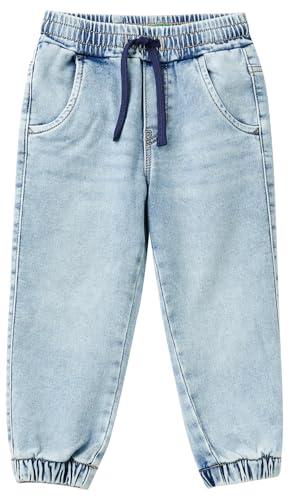 United Colors of Benetton Pantalone Denim Jogger Felpa Stretch
