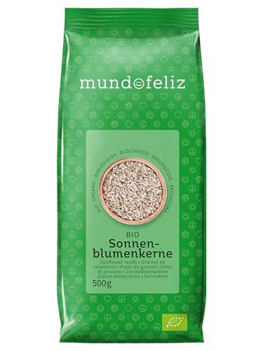 Mundo Feliz, Semi Di girasole Biologici, 500 g, Confezione Da 4