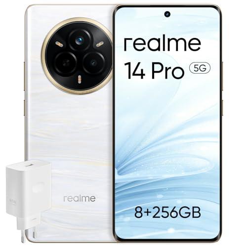 realme 14 Pro 5G Bianco, 8+256GB, Fotocamera Sony 50MP e Display Curvo 120Hz