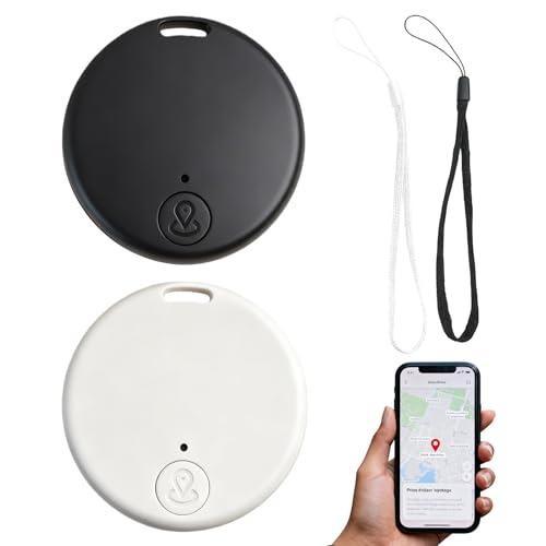 Localizzatore GPS Bluetooth 5.2 Smart Tag Bianco e Nero (2 Pezzi)