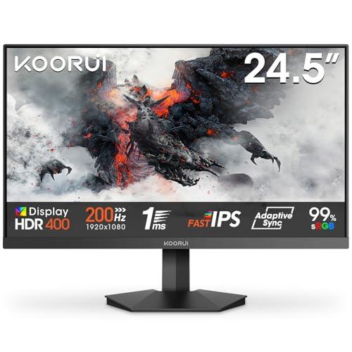 KOORUI G2511P Monitor Gaming 25 Pollici FHD 200Hz 1ms IPS
