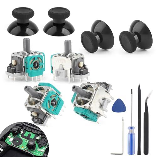 Kit di 4 Joystick di Ricambio per Controller Xbox One/S/X e Series S/X con Strumenti di Riparazione