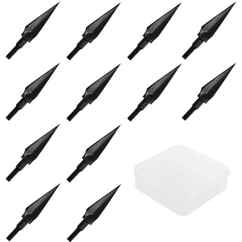 KURUGEILI Punte per Freccette - 12 Pezzi Acciaio ad Alta Penetrazione