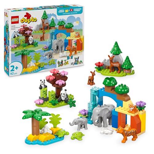 LEGO DUPLO Famiglie di Animali 3 in 1 - Avventure Didattiche per Piccoli Esploratori