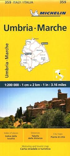 MICHELIN ITALY UMBRIA, MARCHE MAP