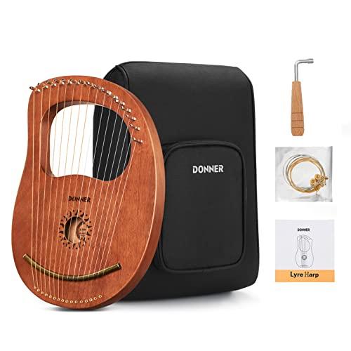 Arpa a Lira Donner DLH-003 a 16 Corde in Mogano con Accessori