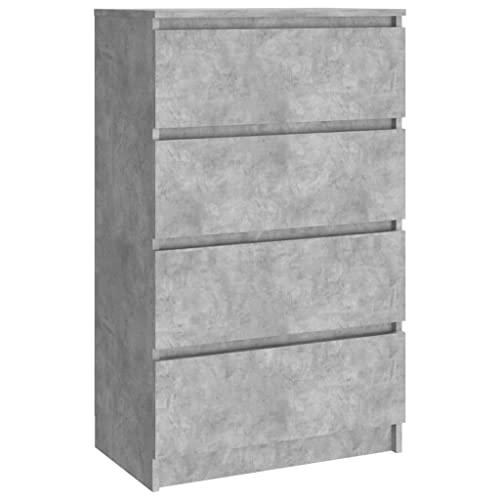 vidaXL Credenza Minimalista Grigio Cemento