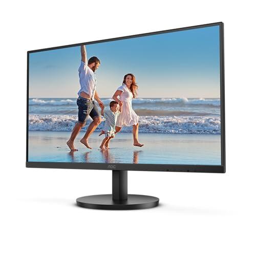 AOC 27B3HM - Monitor FHD da 27 pollici, 75 Hz, VA, 4 ms, FreeSync, tecnologia Low Blue, senza sfarfallio, supporto Vesa, design frameless (1920 x 1080 @ 75 Hz, 250 cd/m, HDMI, VGA)