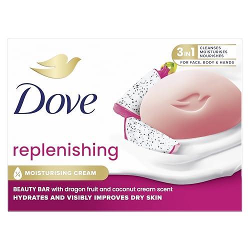 Dove Beauty Bar Dragon Fruit, Saponetta Idratante Mani, Viso e Corpo