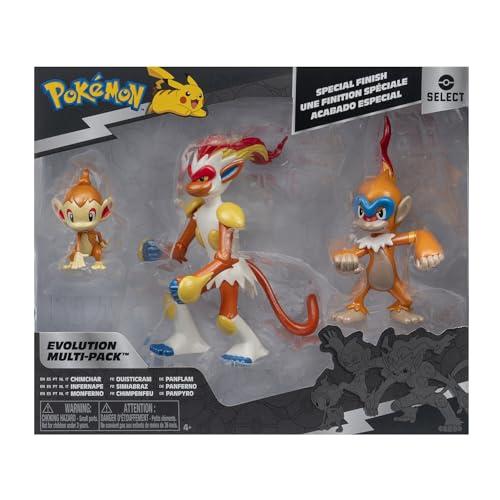 Pokémon Select Evolution Multipack: Chimchar, Monferno, Infernape - Action Figures