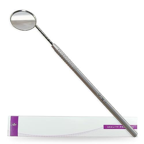 Specchio Dentale con Manico in Acciaio Inossidabile - Strumento per l'Igiene Orale