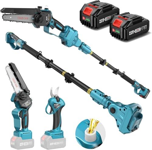 SEESII P6 Combo: Kit 4-in-1 Motosega e Forbici Potatura a Batteria